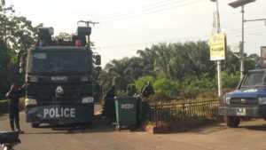 Investiture d’Alpha et manifestations de l’opposition: impressionnant dispositif sécuritaire sur l’axe Bambéto-Aéroport
