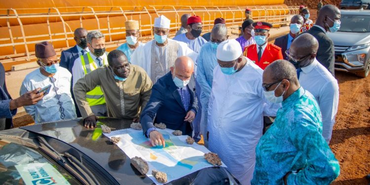 Alport Conakry: les présidents Alpha Condé et Adama Barrow visitent le port de Conakry et apprécient les progrès en cours