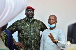 Gouvernance: le colonel Mamadi Doumbouya sur les chantiers du PAC et de la Grande Mosquée Fayçal (DCIPR)
