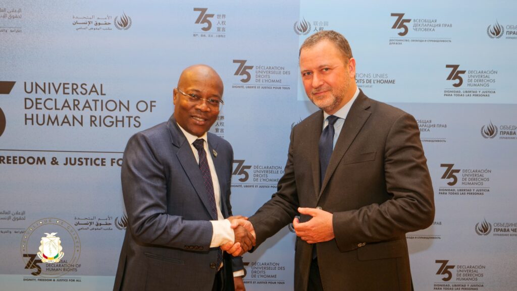 Genève: le Ministre Ousmane Gaoual Diallo rencontre Mathias BEHNKE, responsable Afrique Centrale et de l'Ouest du Haut-commissariat aux droits de l'Homme