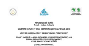 AMI pour le recrutement d’un consultant national, pour conduire une étude d’impact des centres de gestion agréés (CGA) dans la formalisation des entreprises