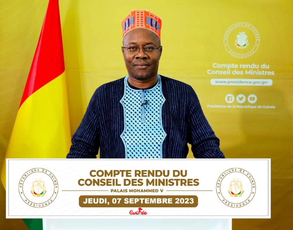 Compte-rendu du conseil des ministres du 07 septembre 2023
