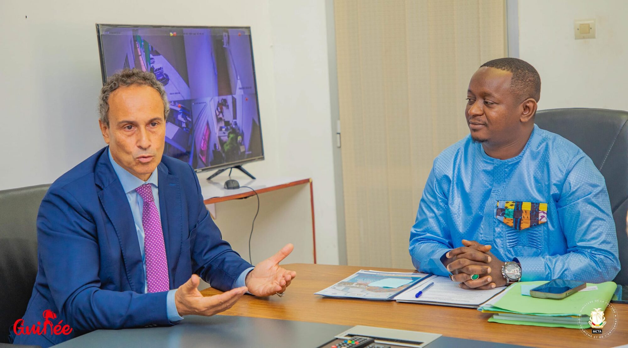 Culture, tourisme et artisanat : reçu par le nouveau ministre, l’ambassadeur de France annonce le renforcement de la coopération avec la Guinée