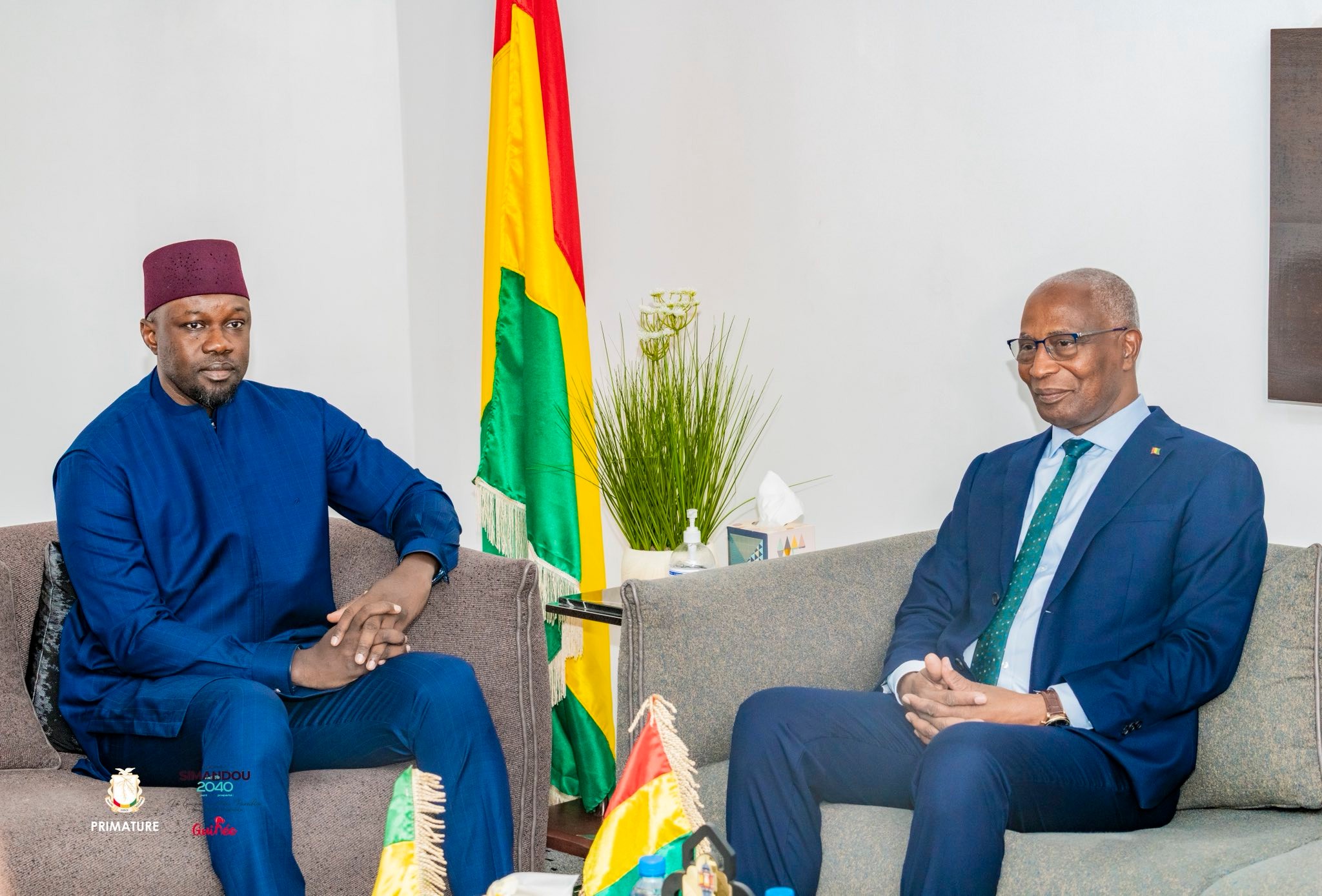 Coopération Guinée–Sénégal : Ousmane Sonko et Amadou Oury Bah annoncent une nouvelle dynamique de partenariat